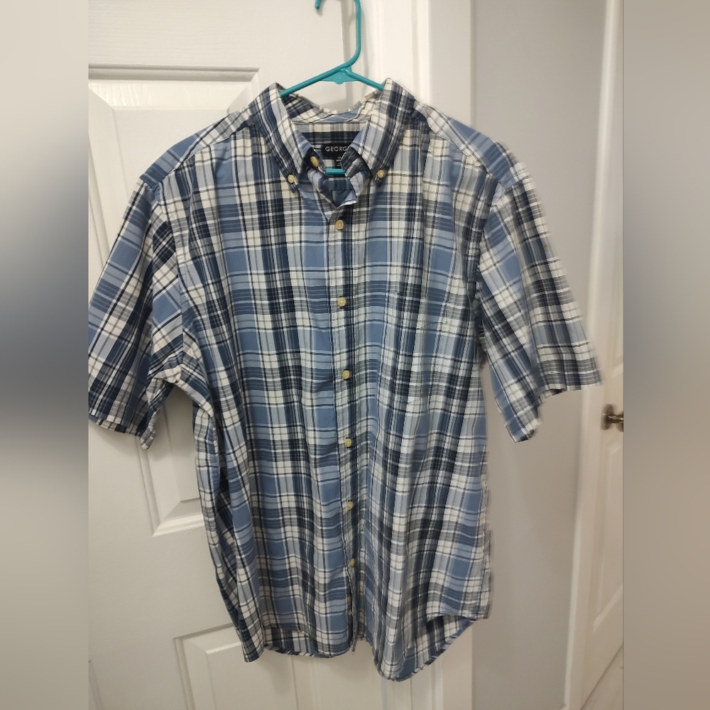 George Plaid Shirt Size L/G, 42-44